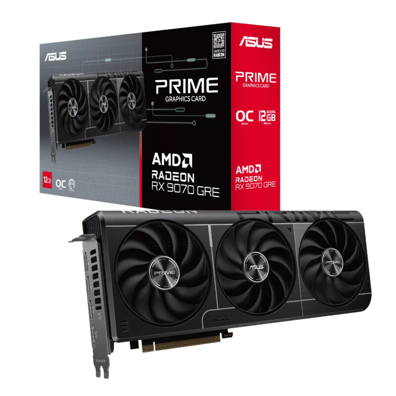 ASUS Prime Radeon RX 9070 GRE EVO OC Edition 12GB GDDR6 Graphics Card ASUS Prime Radeon RX 9070 GRE EVO OC Edition 12GB GDDR6 Graphics Card