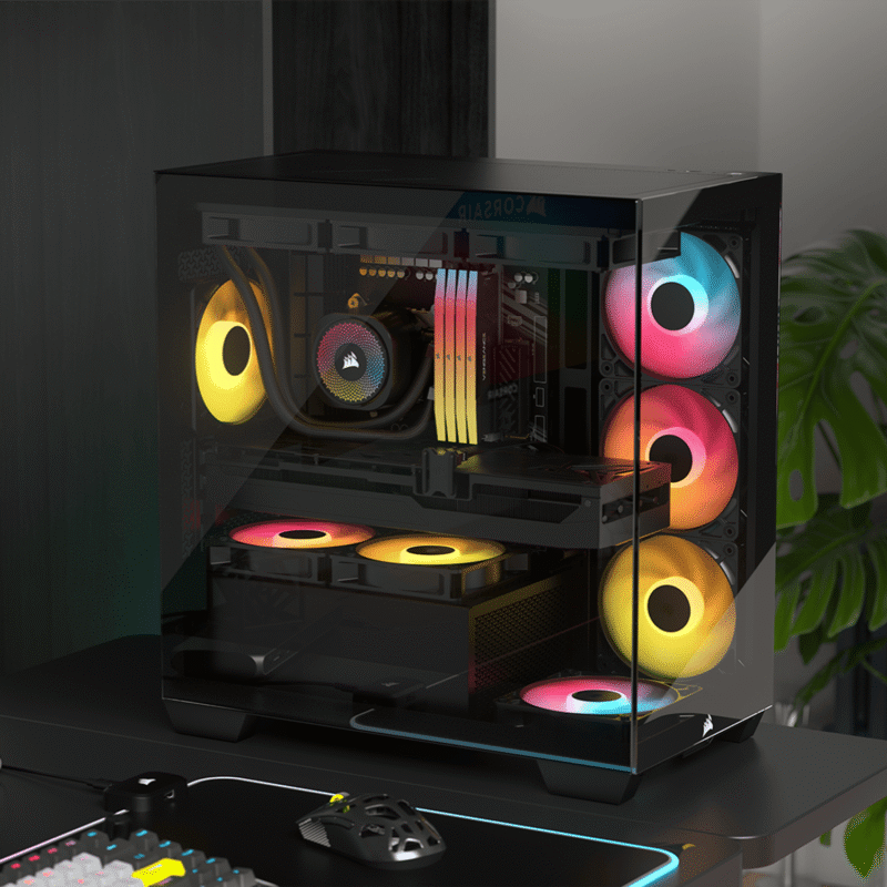 Corsair 2800X RS-R ARGB Micro-ATX PC Case - Black