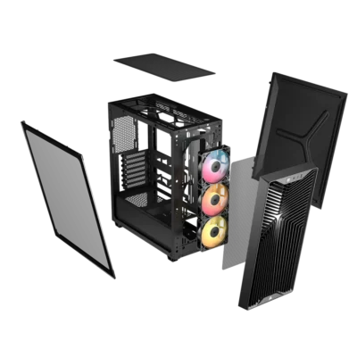 Corsair 3200D RS ARGB Mid-Tower PC Case – Black