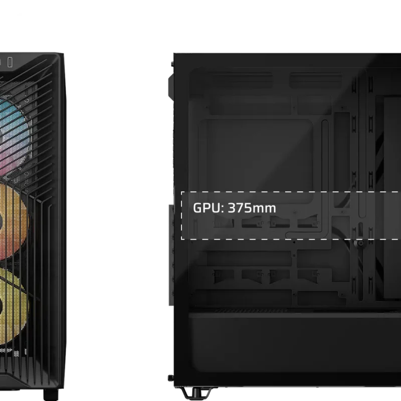 Corsair 3200D RS ARGB Mid-Tower PC Case – Smoke