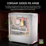 Corsair 3200D RS ARGB Mid-Tower PC Case – White