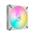 Corsair AF ELITE Series, AF140 RGB ELITE WHITE, 140mm Fluid Dynamic RGB Fan with AirGuide, Single Pack