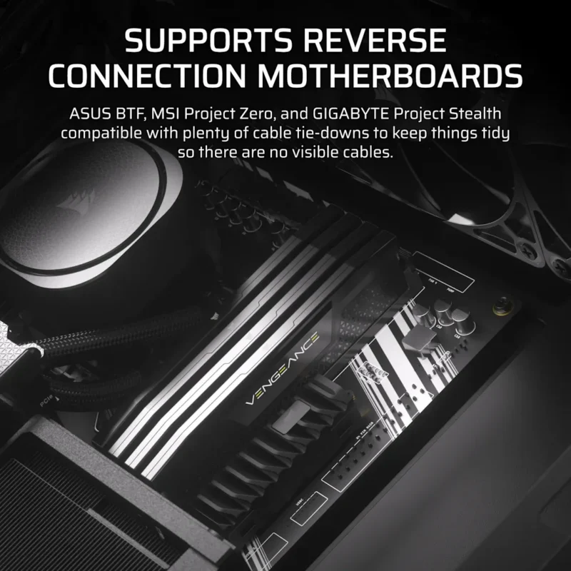 Corsair FRAME 4000D RS WOOD Modular High Airflow Mid-Tower PC Case – Black