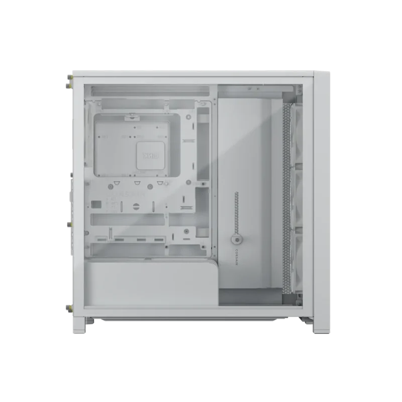 Corsair FRAME 4000D RS WOOD Modular High Airflow Mid-Tower PC Case – White