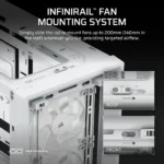 Corsair FRAME 4000D RS WOOD Modular High Airflow Mid-Tower PC Case – White