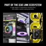 Corsair LX-R RGB Series, iCUE LINK LX120-R RGB White, 120mm RGB Fan, Single Fan