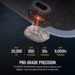 Corsair M75 Lightweight RGB Gaming Mouse, Black, 26000 DPI