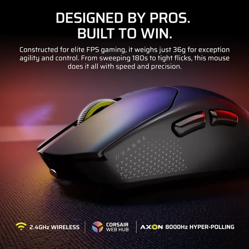 Corsair SABRE v2 PRO ULTRALIGHT WIRELESS Gaming Mouse - Black