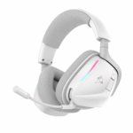 Corsair VOID Wireless v2 Gaming Headset, 2.4GHz/Bluetooth, Dolby Atmos, PC/Playstation, Mobile, White