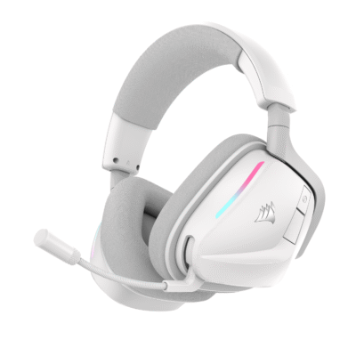 Corsair VOID Wireless v2 Gaming Headset, 2.4GHz/Bluetooth, Dolby Atmos, PC/Playstation, Mobile, White