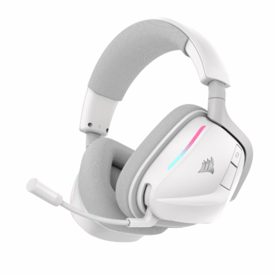 Corsair VOID Wireless v2 Gaming Headset, 2.4GHz/Bluetooth, Dolby Atmos, PC/Playstation, Mobile, White