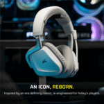 Corsair VOID Wireless v2 Gaming Headset, 2.4GHz/Bluetooth, Dolby Atmos, PC/Playstation, Mobile, White