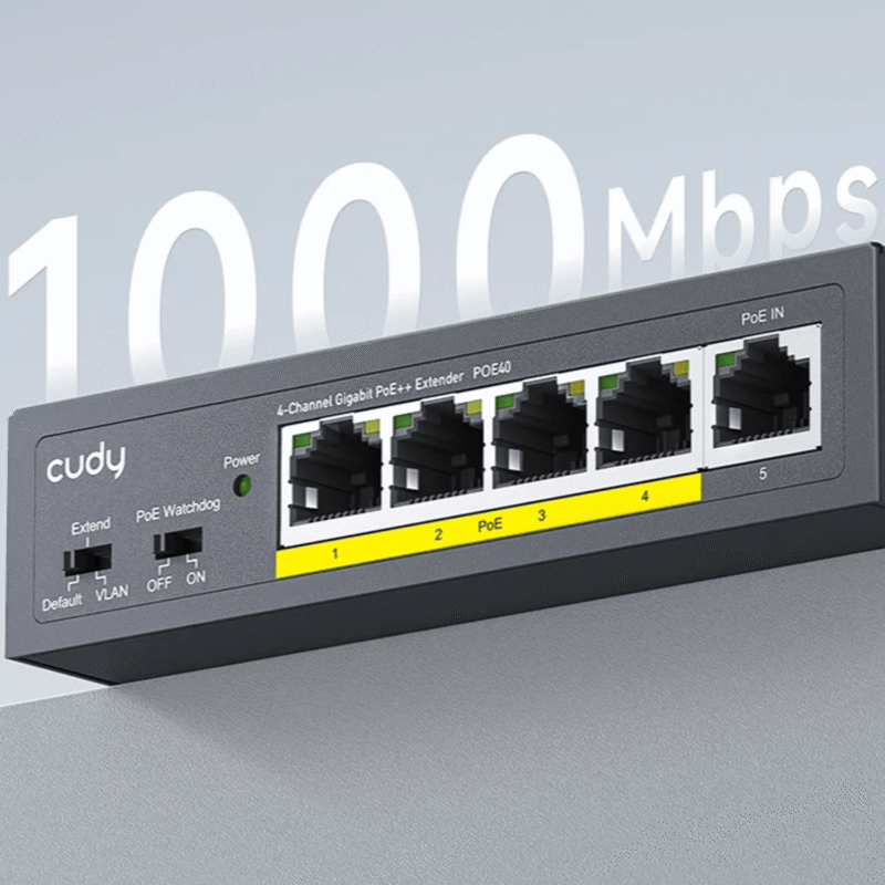 Cudy 4 Port Gigabit PoE 1x PoE Input 60W Switch