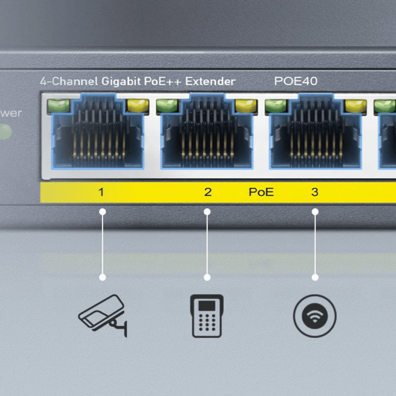 Cudy 4 Port Gigabit PoE 1x PoE Input 60W Switch