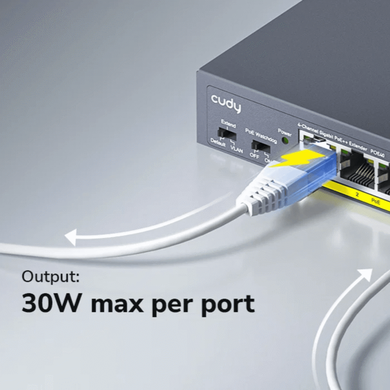 Cudy 4 Port Gigabit PoE 1x PoE Input 60W Switch