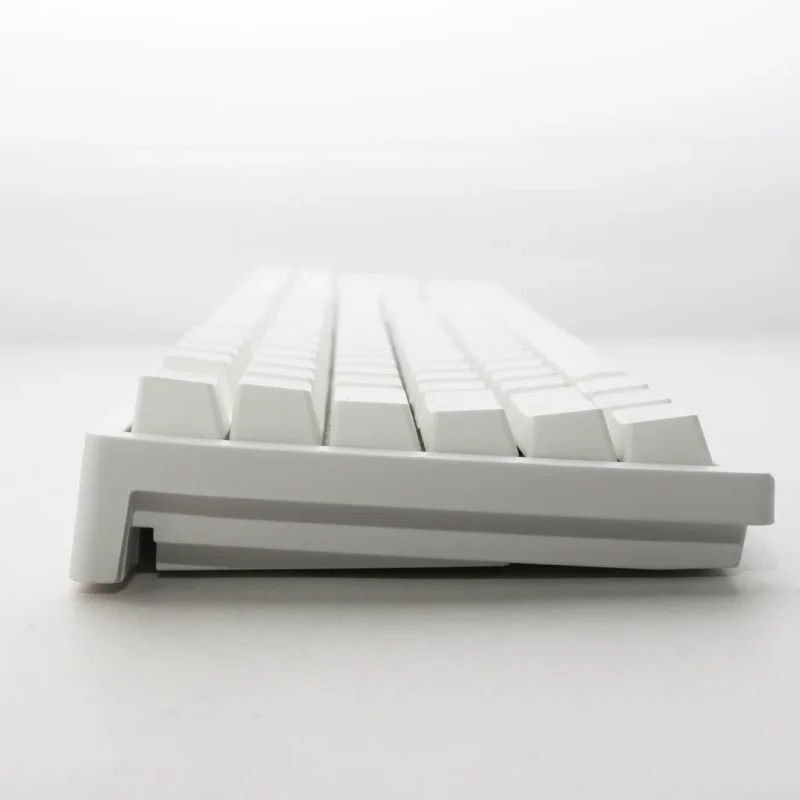 Ducky Keyboard Zero 6108 100% Mechanical Wireless Keyboard, RGB, USB 2.0 / 2.4GHz / BT - White – Red
