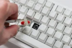 Ducky Keyboard Zero 6108 100% Mechanical Wireless Keyboard, RGB, USB 2.0 / 2.4GHz / BT - White – Blue