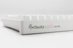 Ducky Keyboard Zero 6108 100% Mechanical Wireless Keyboard, RGB, USB 2.0 / 2.4GHz / BT - White – Silver