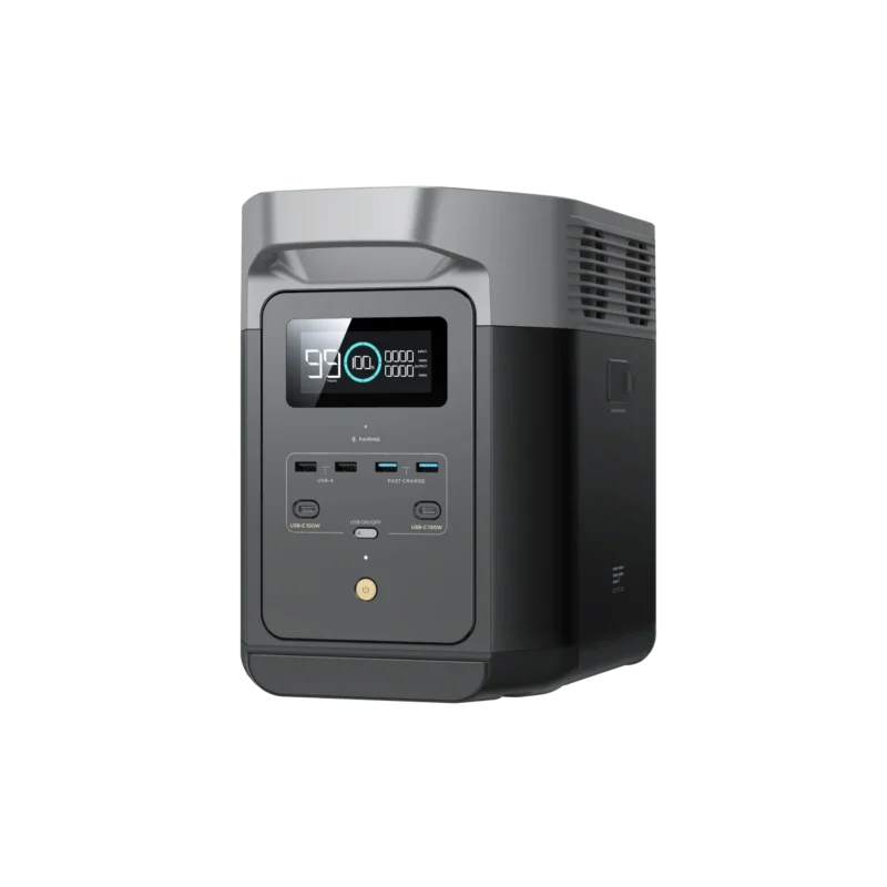EcoFlow DELTA 2 Portable Power Station – 1024Wh LiFePO4 Battery, 1800W AC Output, X-Stream Fast Charging