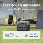 EcoFlow RIVER Pro Portable Power Station – 720Wh Capacity, 600W AC Output, X-Stream Fast Charging