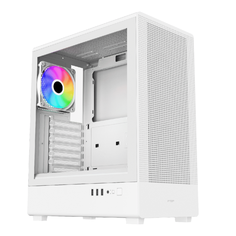 FSP M221 ATX Mid Tower Gaming Chassis - White