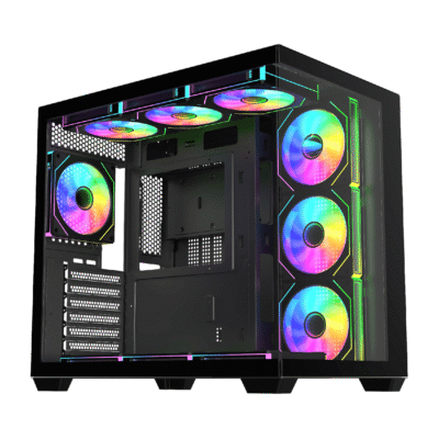FSP M341 ARGB ATX Mid Tower Gaming Chassis - Black