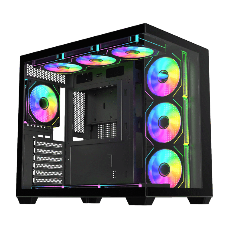 FSP M341 ARGB ATX Mid Tower Gaming Chassis - Black