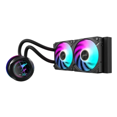 Gigabyte AORUS WATERFORCE X II 240 240mm cooler, Intel 115x, 1200, 1700, 1851 / AMD TR4, AM5, AM4, sTR5