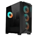 Gigabyte C301GW - 4mm tempered Glass - White , support vertical graphics card mount ( riser kit required )