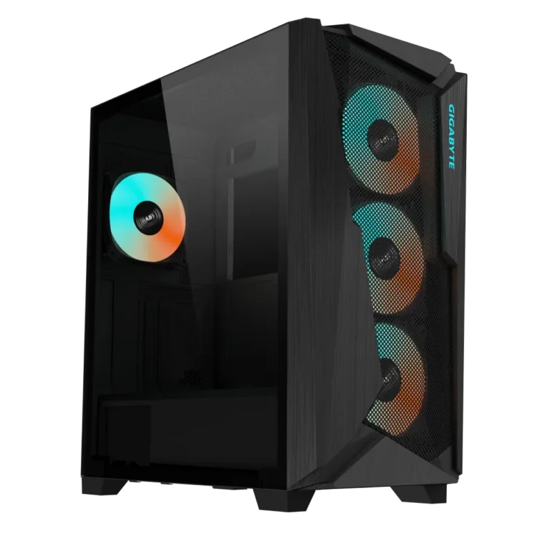 Gigabyte C301GW - 4mm tempered Glass - White , support vertical graphics card mount ( riser kit required ) Gigabyte C301GW - 4mm tempered Glass - White , support vertical graphics card mount ( riser kit required )