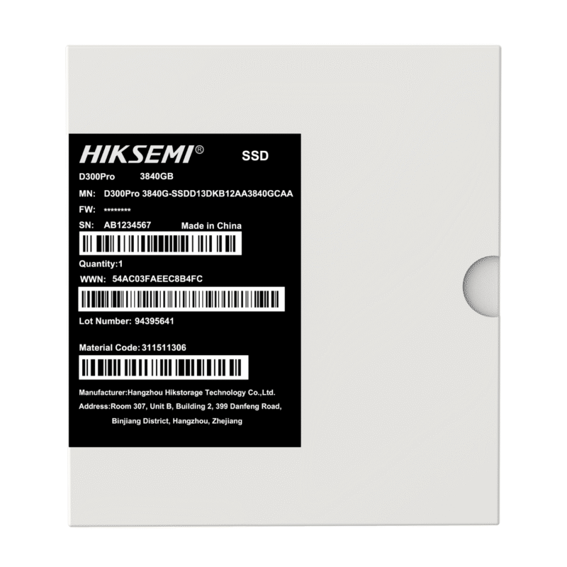 Hiksemi D300 PRO Tantalum Capacitor 3840GB SATA III Enterprise SSD