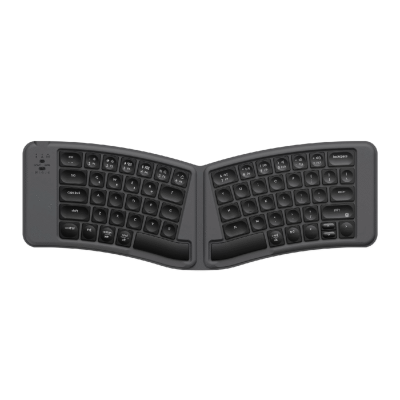 Keychron B11 Pro Ultra-Slim Wireless Foldable Keyboard Alice Layout - Space Gray