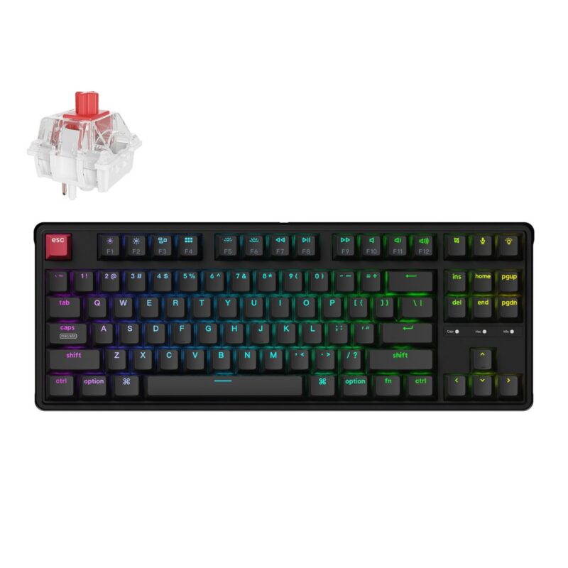 Keychron C3 Pro 8K QMK RGB Wired Mechanical Keyboard (80% Layout, Red Super Switch Hot-Swappable) Keychron C3 Pro 8K QMK RGB Wired Mechanical Keyboard (80% Layout, Red Super Switch Hot-Swappable)