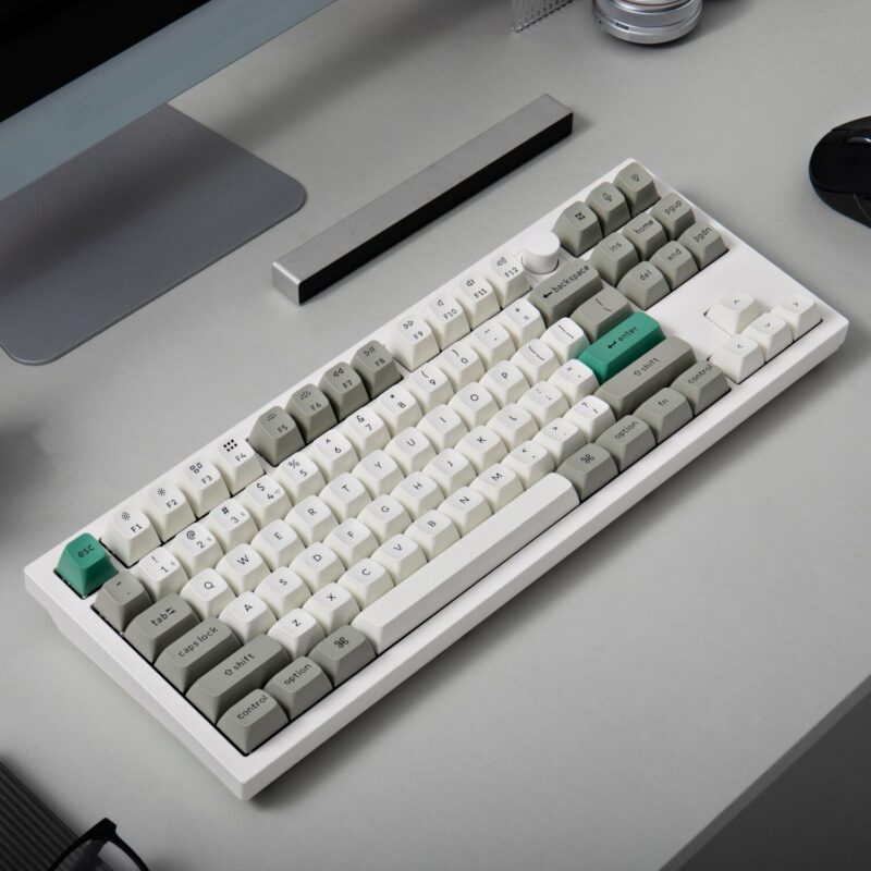 Keychron Q3 Max 80% Full Assembled Knob Red Switch Hot-Swap Gateron Jupiter RGB Wireless Keyboard - Shell White
