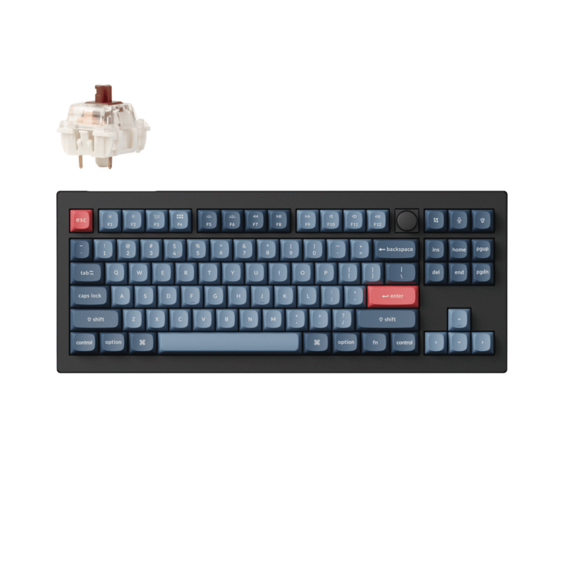 Keychron V3 Max QMK/VIA 80% Wireless Custom Mechanical Keyboard (Brown Switch) – Carbon Black Keychron V3 Max QMK/VIA 80% Wireless Custom Mechanical Keyboard (Brown Switch) – Carbon Black