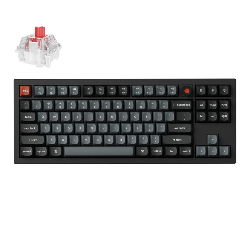 Keychron V3 Ultra 80% 8K Red Switch Hot-Swap RGB Wireless Keyboard - Black Keychron V3 Ultra 80% 8K Red Switch Hot-Swap RGB Wireless Keyboard - Black