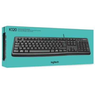 Logitech K120 Corded USB Keyboard (920-002508)