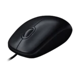 Logitech M90 Wired Optical Mouse – Full-Size Ambidextrous Design, 1000 DPI High-Definition Tracking