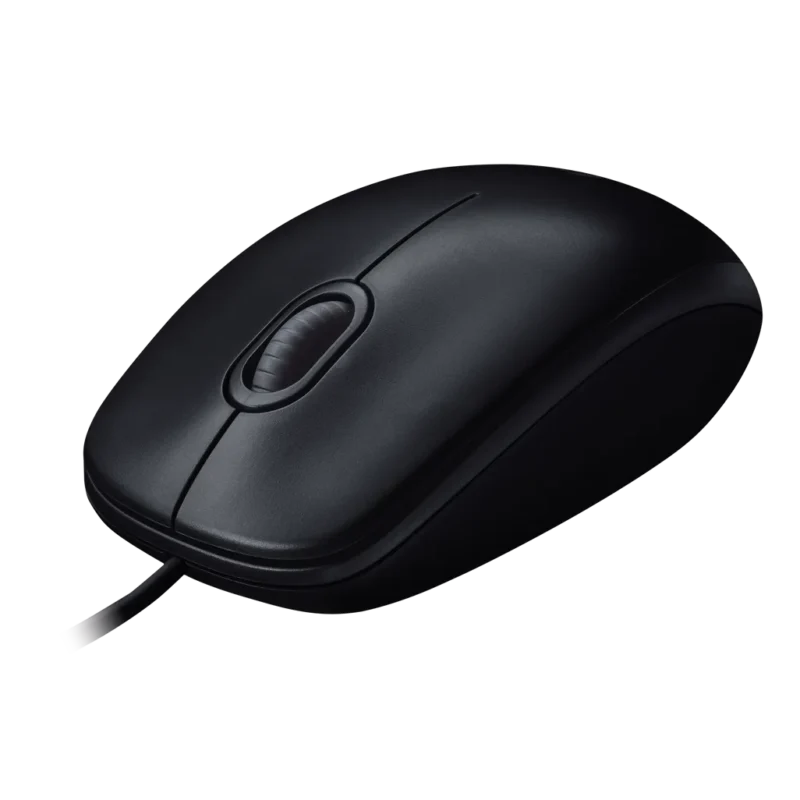 Logitech M90 Wired Optical Mouse – Full-Size Ambidextrous Design, 1000 DPI High-Definition Tracking