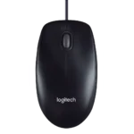 Logitech M90 Wired Optical Mouse – Full-Size Ambidextrous Design, 1000 DPI High-Definition Tracking