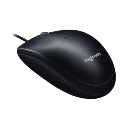 Logitech M90 Wired Optical Mouse – Full-Size Ambidextrous Design, 1000 DPI High-Definition Tracking