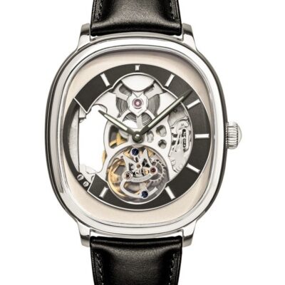 Memorigin Crescent Moon Calf Leather Strap Skeleton Dial Mechanical CWD-MO-1025 Unisex Watch