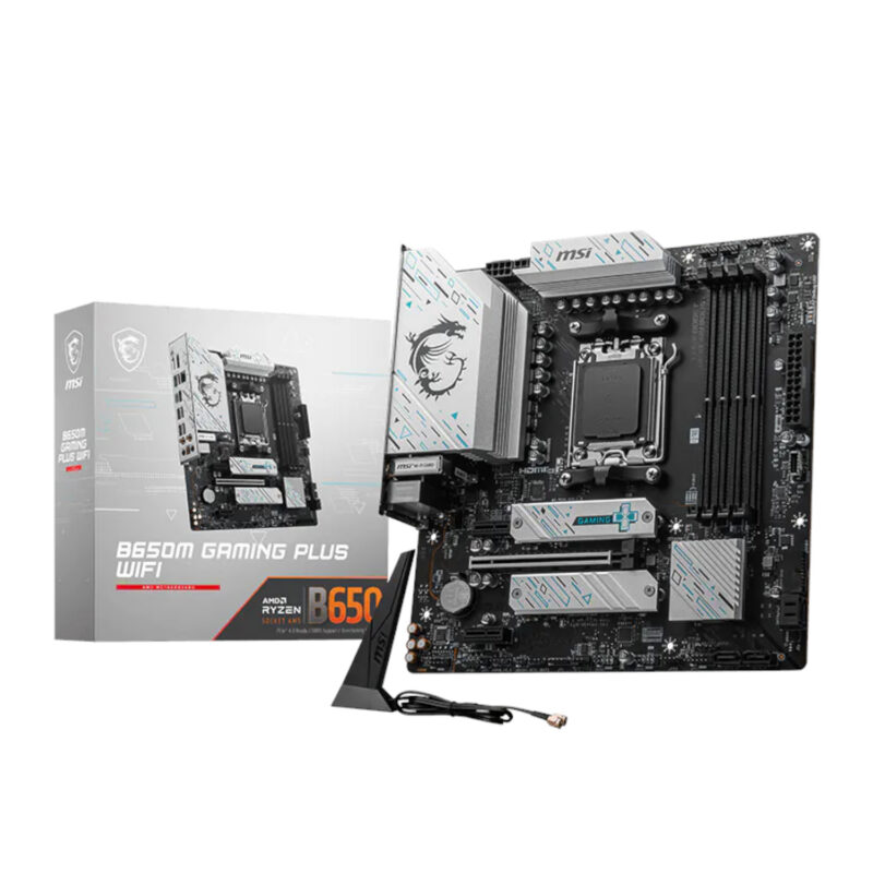 MSI B650M Gaming Plus WiFi AM5 M-ATX Gaming Motherboard MSI B650M Gaming Plus WiFi AM5 M-ATX Gaming Motherboard