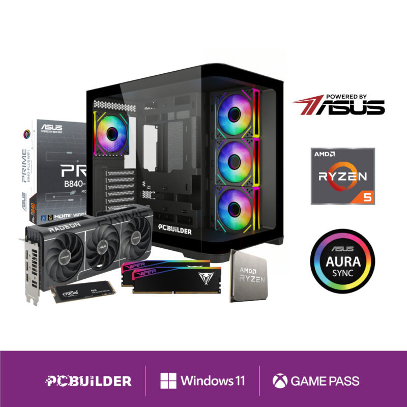 PCBuilder Ryzen 5 7600 SEEKER Windows 11 Gaming PC PCBuilder Ryzen 5 7600 SEEKER Windows 11 Gaming PC