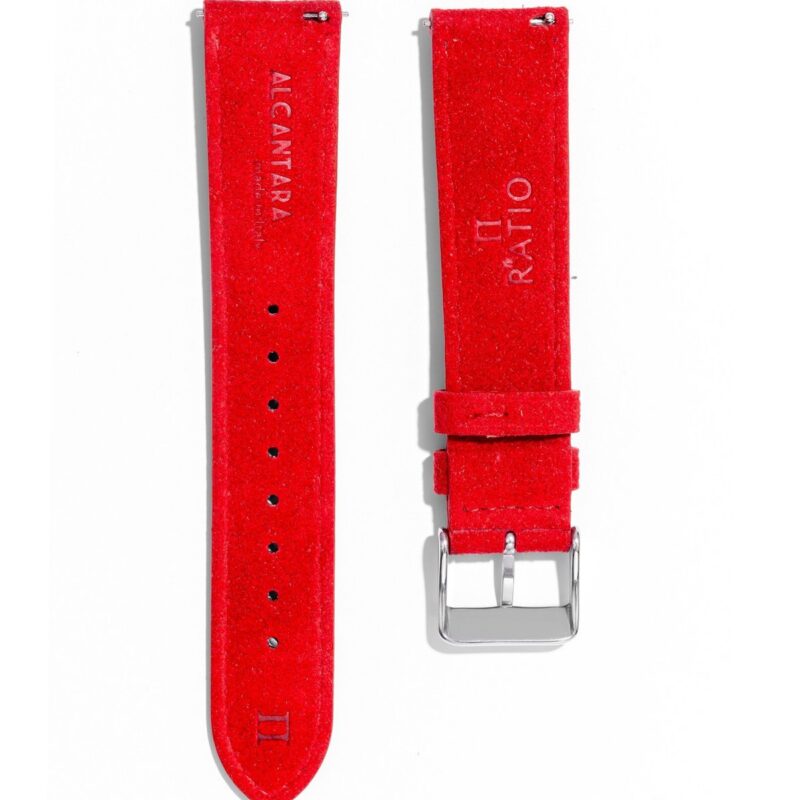 Ratio Alcantara Red RS-LS-I134010-RED 20x18 Watch Strap Men's