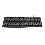 Redragon BK-7366 Full-size Ergonomic Wired Membrane Office Keyboard - Black