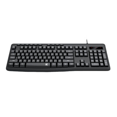 Redragon BK-7366 Full-size Ergonomic Wired Membrane Office Keyboard - Black