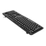 Redragon BK-7366 Full-size Ergonomic Wired Membrane Office Keyboard - Black