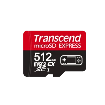Transcend 512 GB microSD Express Card, PCIe Gen 3 Read up to 900MB/S Write up to 780 MB/s UHS-I U3 V30 A1