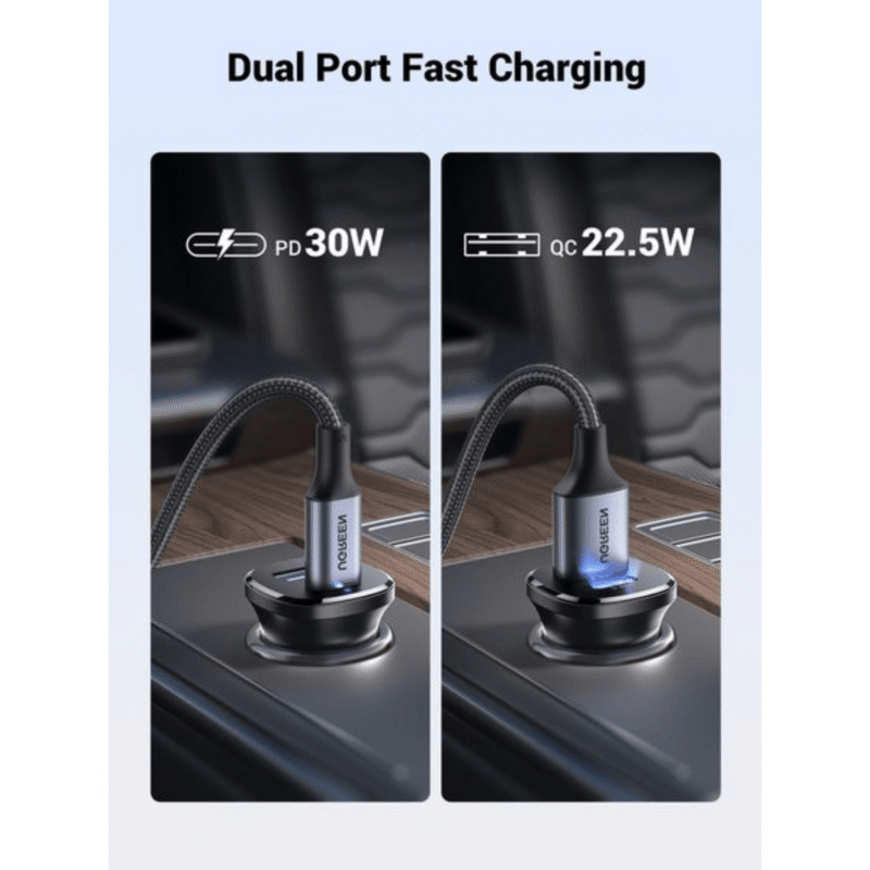 UGREEN Car Charger Fast Charging 30W 2Ports